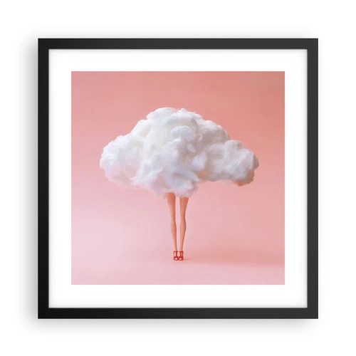 Póster en marco negro - Dulce promesa - 40x40 cm