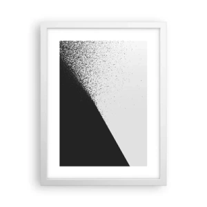 Póster en marco blanco - Cada vez más rápido, cada vez más alto - 30x40 cm