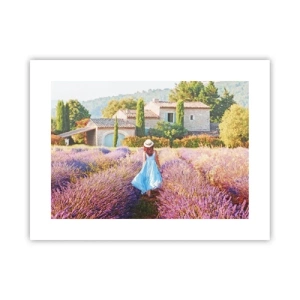 Póster - La chica de la lavanda - 40x30 cm