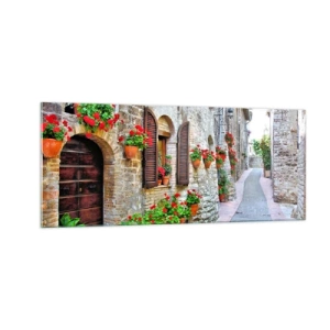 Cuadro sobre vidrio - Impresiones sobre Vidrio - Ambiente italiano - 100x40 cm