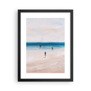 Póster en marco negro - Necesidad natural - 30x40 cm