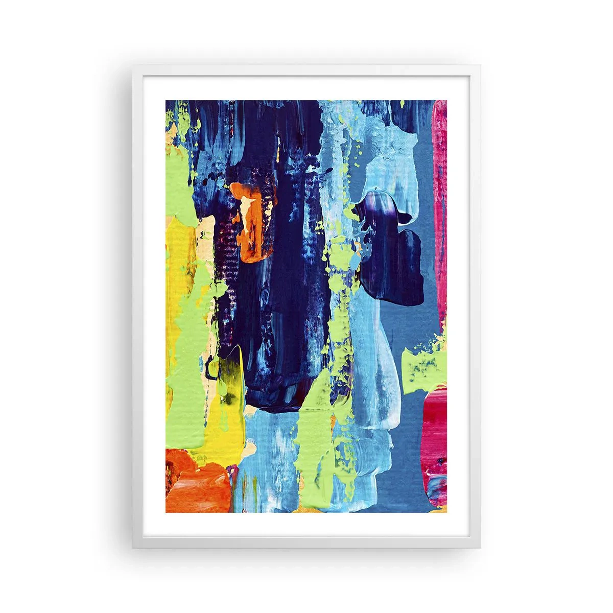 Póster en marco blanco - ¡La vida es hermosa! - 50x70 cm