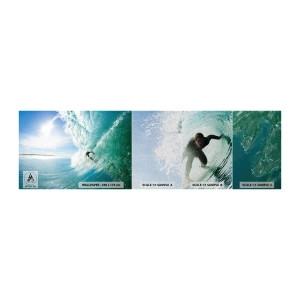 Muestra de fotomural Premium Sand - Siempre en la ola - Paisaje, Océano, Tablista - 100x30 cm