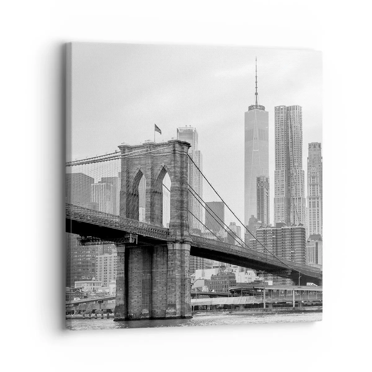 Cuadro sobre lienzo - Impresión de Imagen - Vibraciones de Nueva York - 30x30 cm