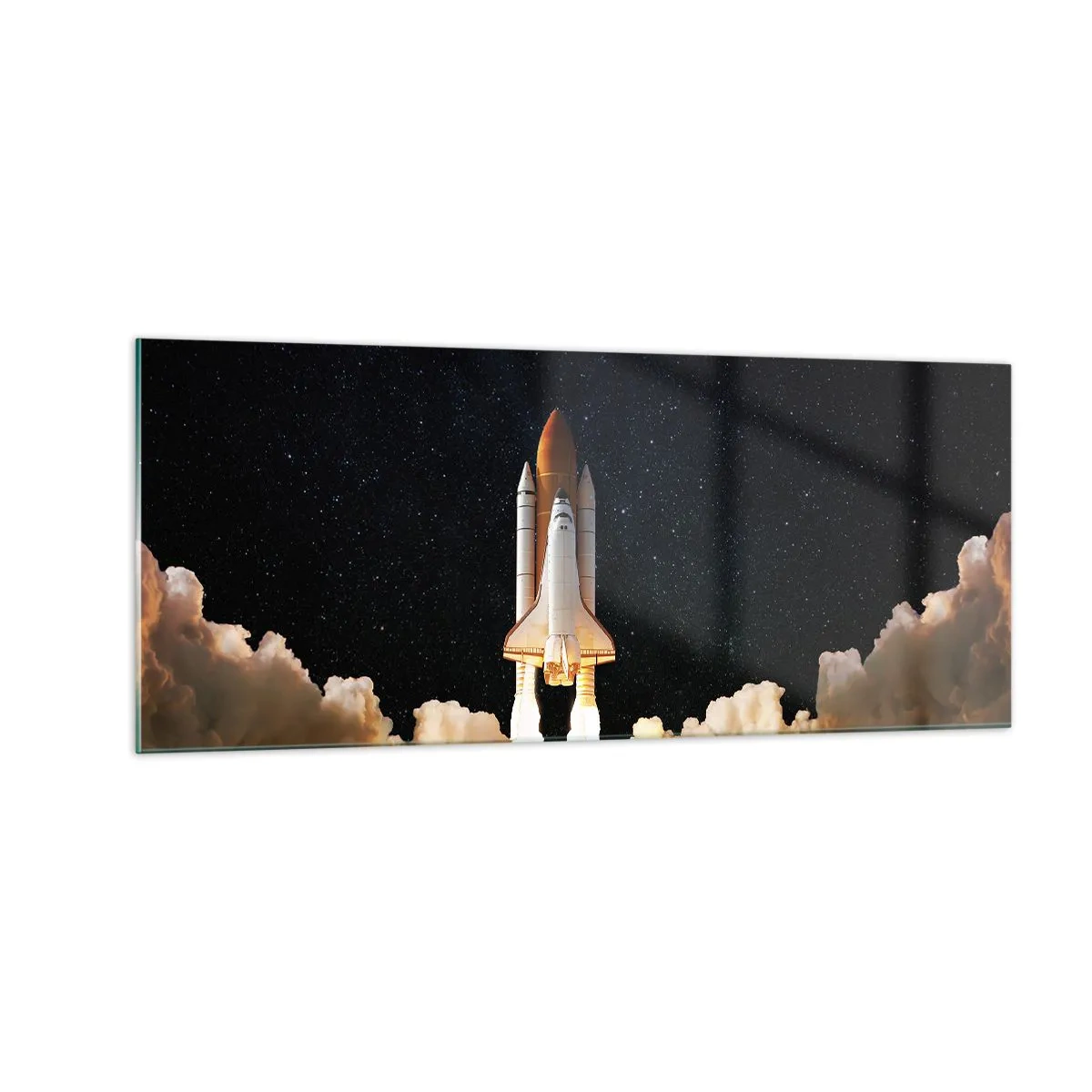 Cuadro sobre vidrio - Impresiones sobre Vidrio - ¡Ad astra! - 100x40 cm