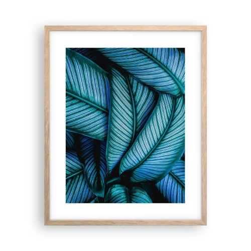 Póster en marco roble claro - Líneas de vida - 40x50 cm