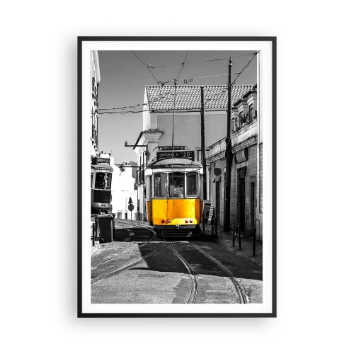Póster en marco negro - Espíritu de Lisboa - 70x100 cm