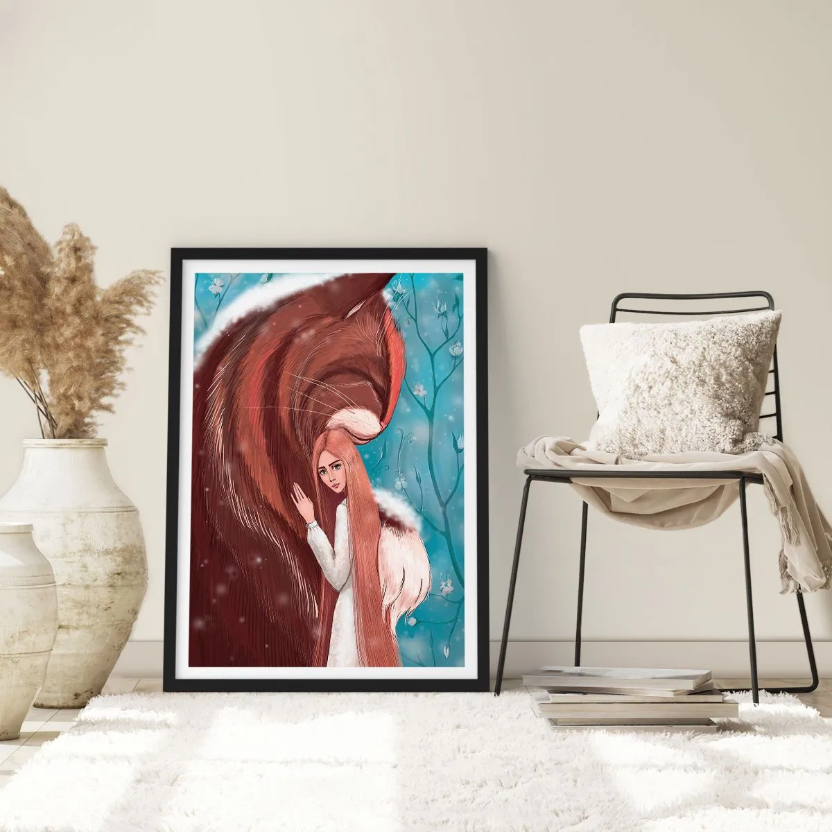 Póster en marco negro - Bienvenidos a un cuento de hadas - 50x70 cm