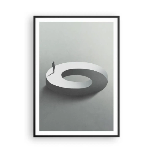Póster en marco negro - Ser sabio no es una labor sencilla - 70x100 cm