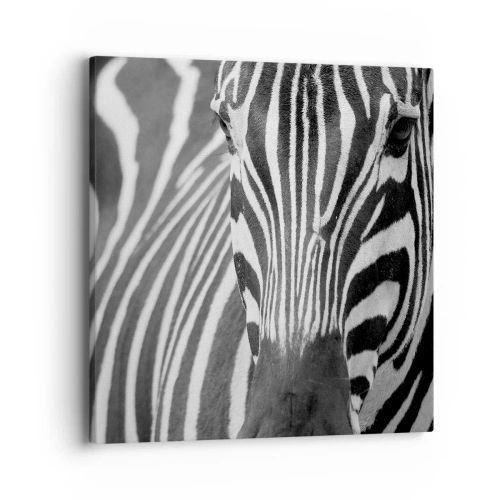 Cuadro sobre lienzo - Impresión de Imagen - El mundo es blanco y negro - 40x40 cm