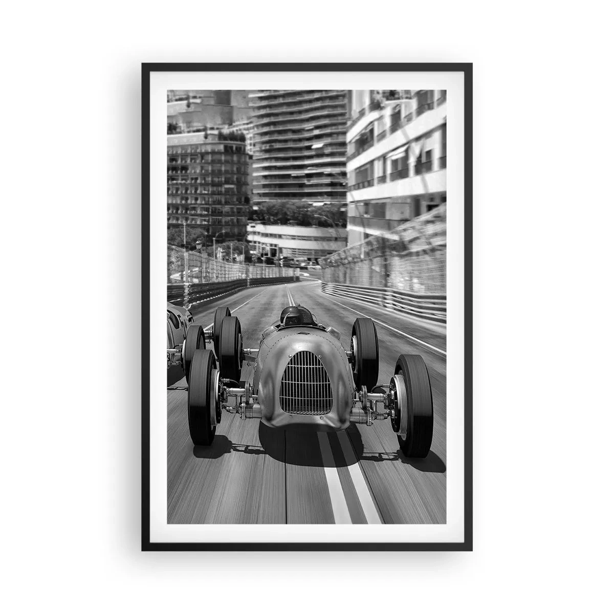 Póster en marco negro - Érase una vez en Montecarlo - 61x91 cm