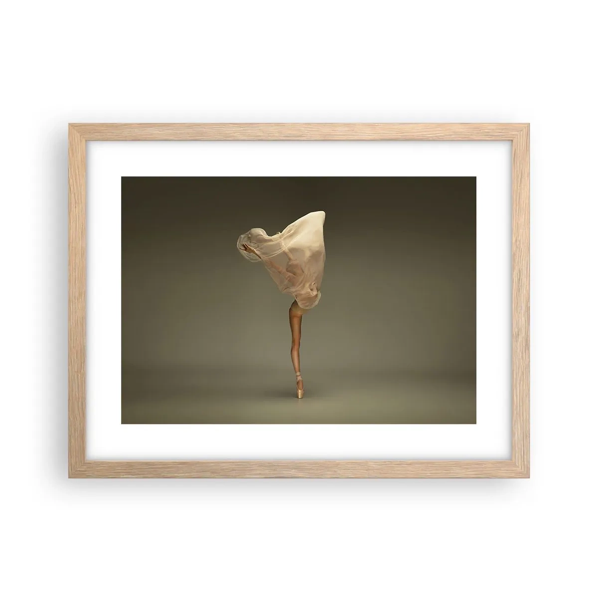 Póster en marco roble claro - A punto de volar - 40x30 cm