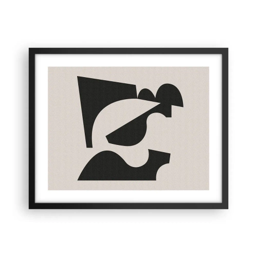 Póster en marco negro - Para automontaje - 50x40 cm