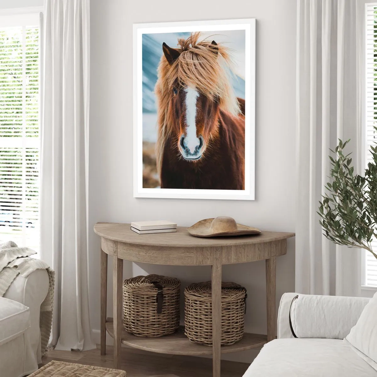 Póster en marco blanco - ¿Puedes sentir la libertad? - 50x70 cm