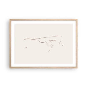 Póster en marco roble claro - La forma del deseo - 70x50 cm