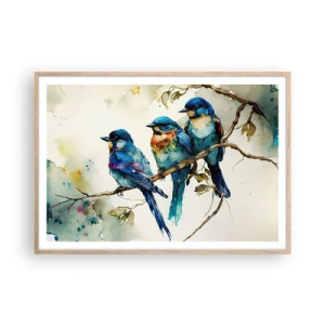 Póster en marco roble claro - ¿Ofendido? - 100x70 cm