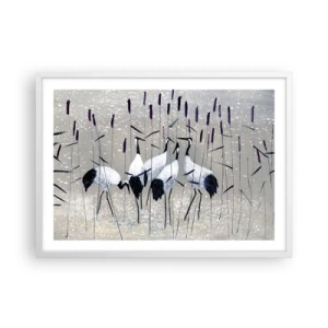 Póster en marco blanco - Entre los suyos - 70x50 cm