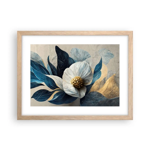 Póster en marco roble claro - Con un corazón de oro - 40x30 cm
