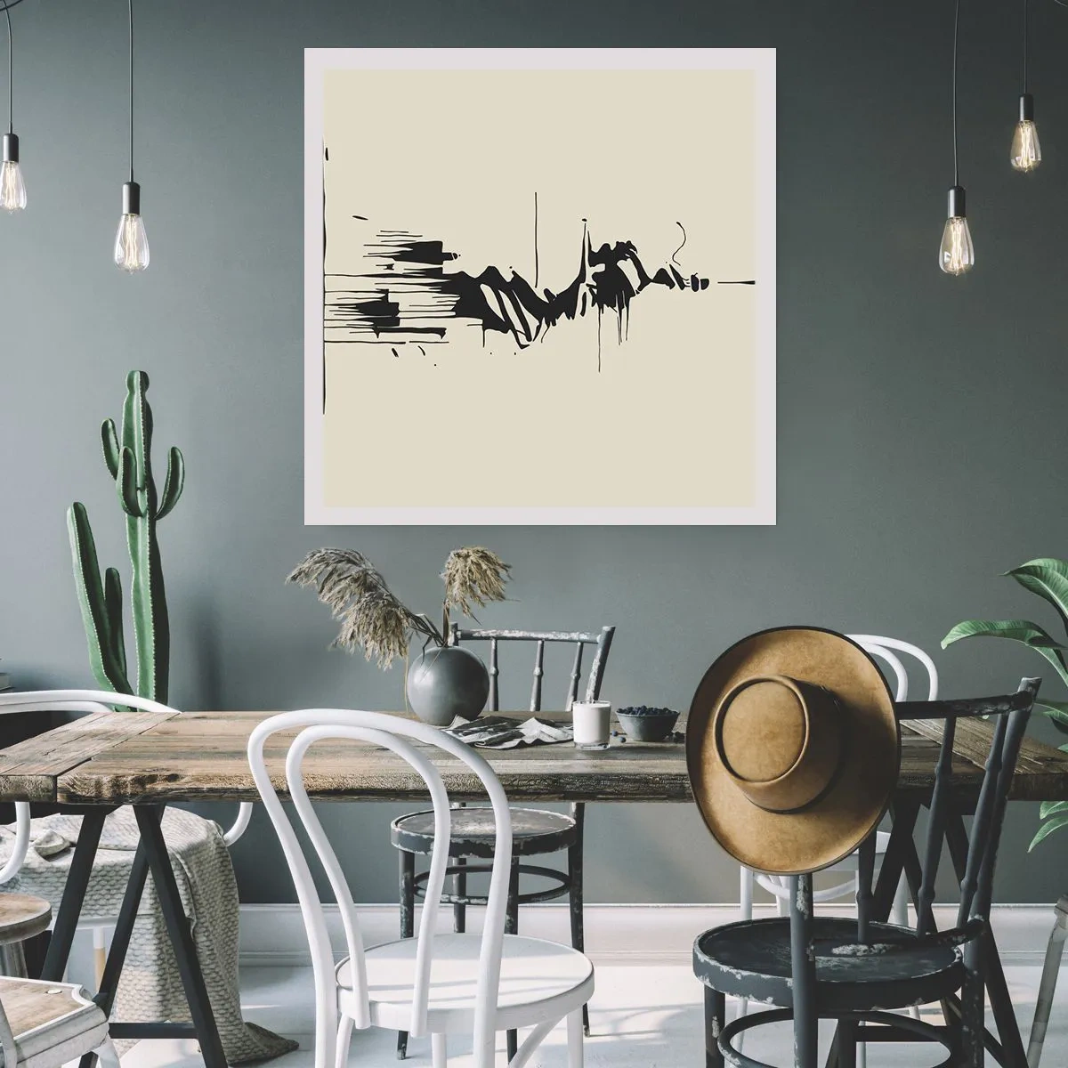 Póster - Abstracción apresurada - 60x60 cm