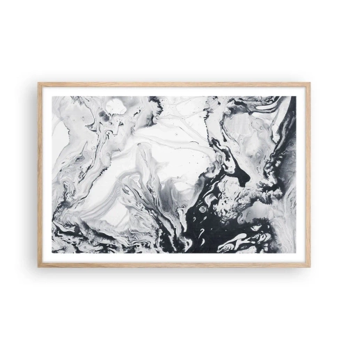 Póster en marco roble claro - Dentro de la Tierra - 91x61 cm