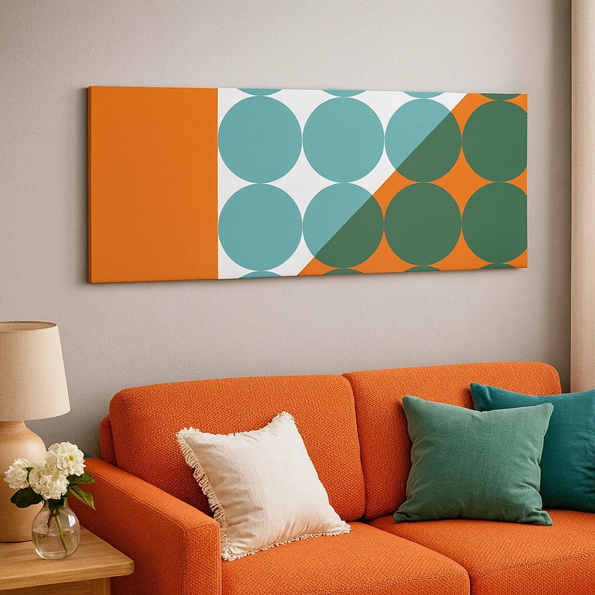 Cuadro sobre lienzo - Impresión de Imagen - Hacia arriba y en diagonal - 30x30 cm