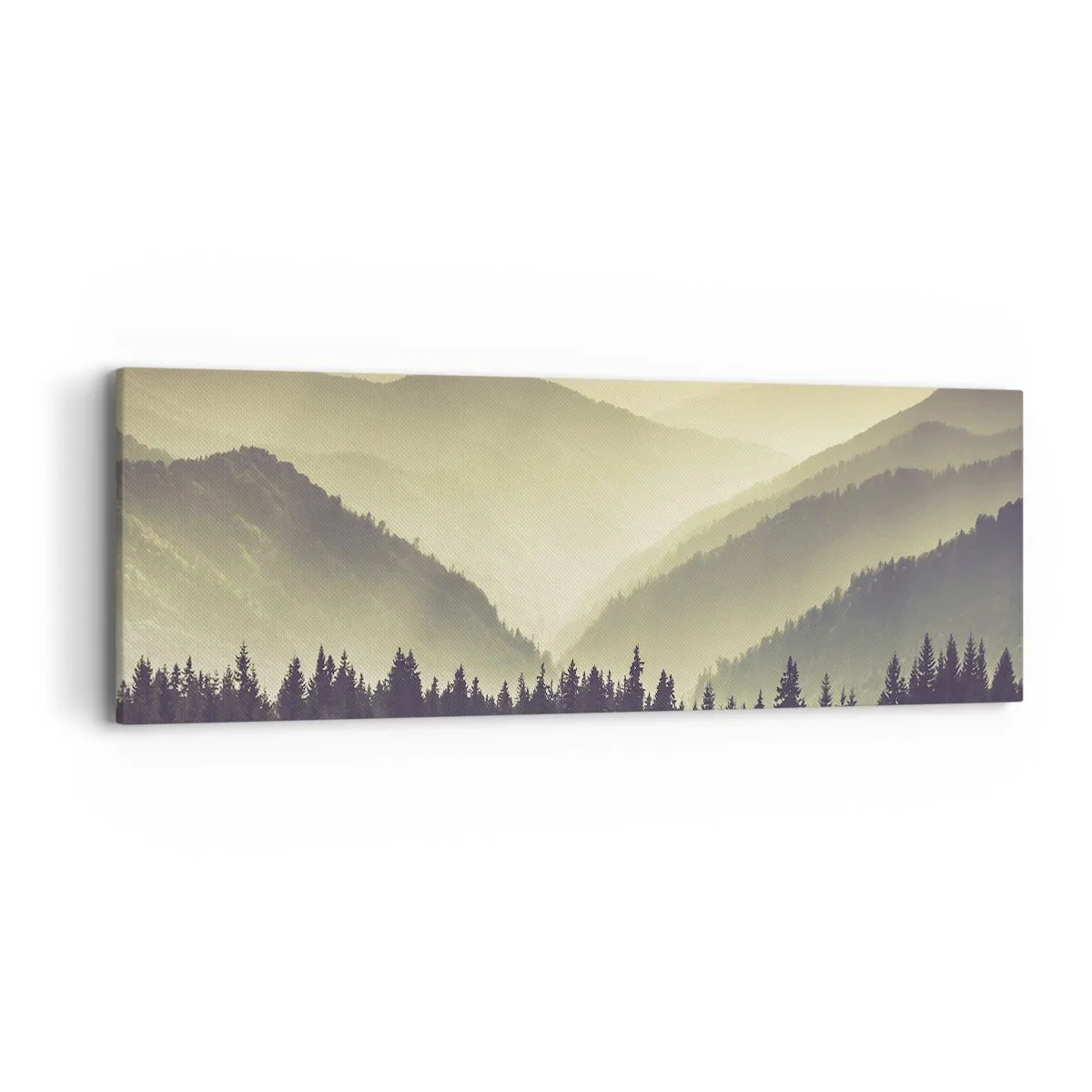 Cuadro sobre lienzo - Impresión de Imagen - Más allá de las siete montañas... - 90x30 cm