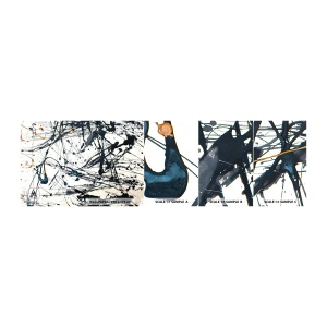 Muestra de fotomural autoadhesivo Deluxe Sticker - ¿Con o sin sentido? - Abstracción, Gráficos, Pedazo - 100x30 cm
