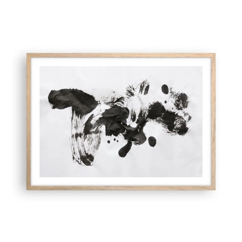 Póster en marco roble claro - ¿Un método en la locura? - 70x50 cm