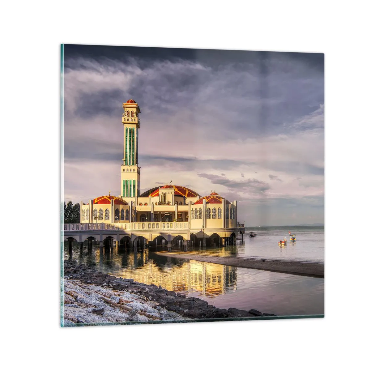 Cuadro sobre vidrio - Impresiones sobre Vidrio - Templo de la naturaleza - 60x60 cm