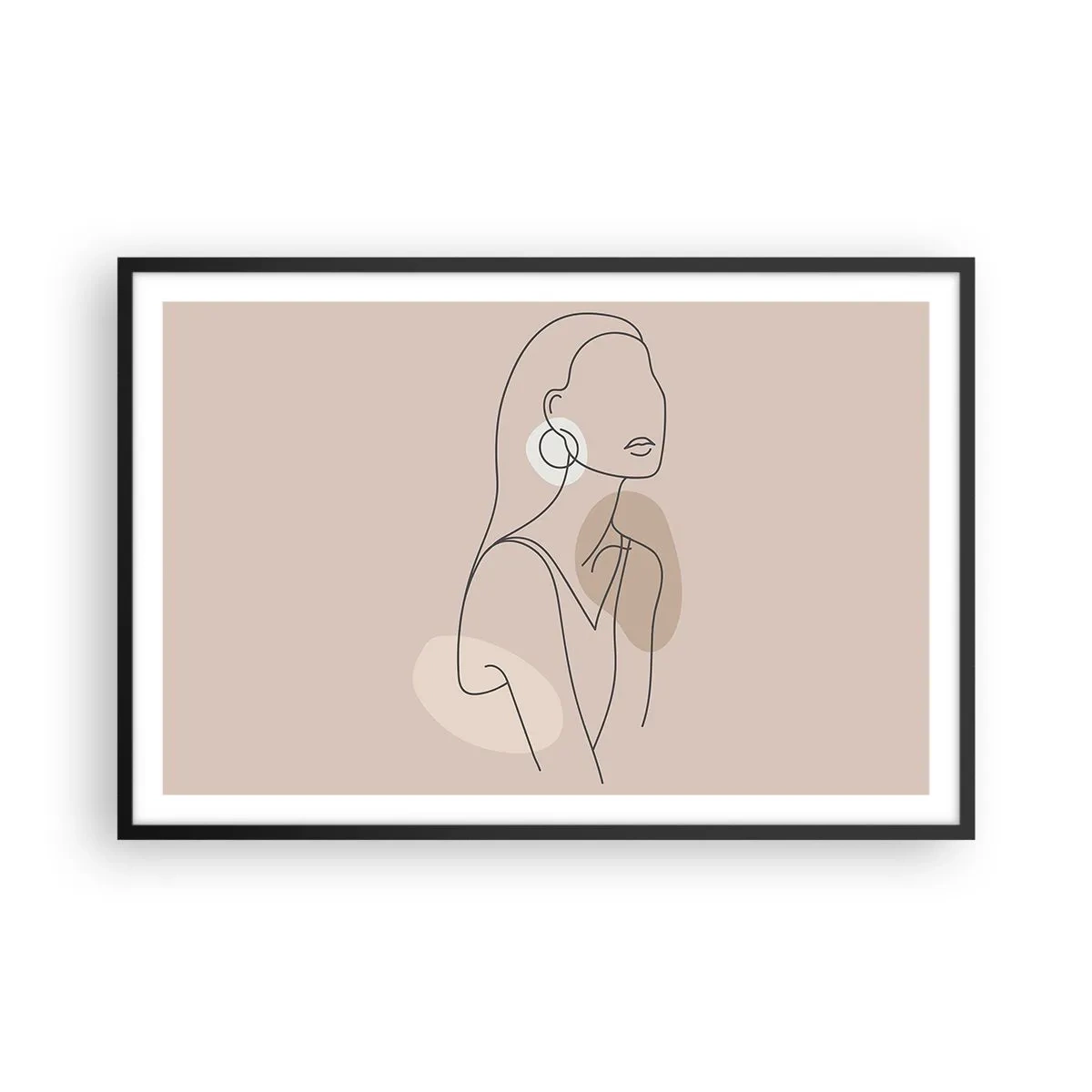 Póster en marco negro - Un icono de la inocencia - 91x61 cm
