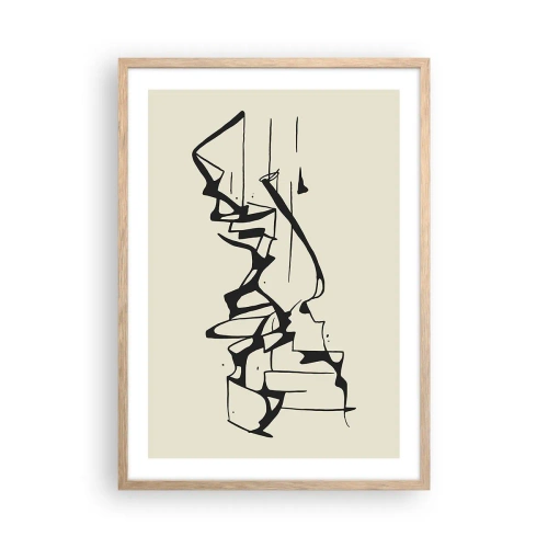 Póster en marco roble claro - Tal vez sea un paisaje - 50x70 cm