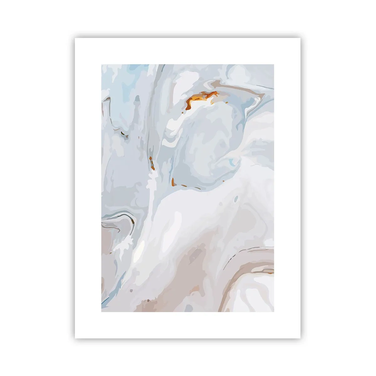 Póster - Blanco fusión - 30x40 cm