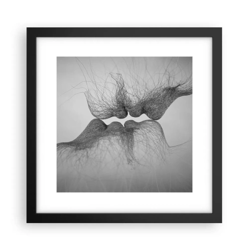 Póster en marco negro - Beso del viento - 30x30 cm