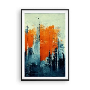 Póster en marco negro - Paisaje moderno - 61x91 cm
