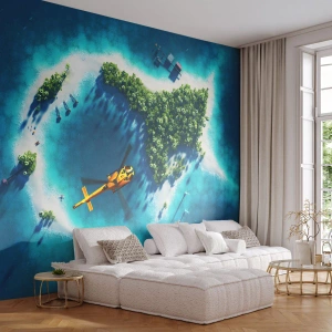 Fotomural Autadhesivo Deluxe Sticker - Cómprate una isla - Paisaje, Isla, Playa - 100x70 cm