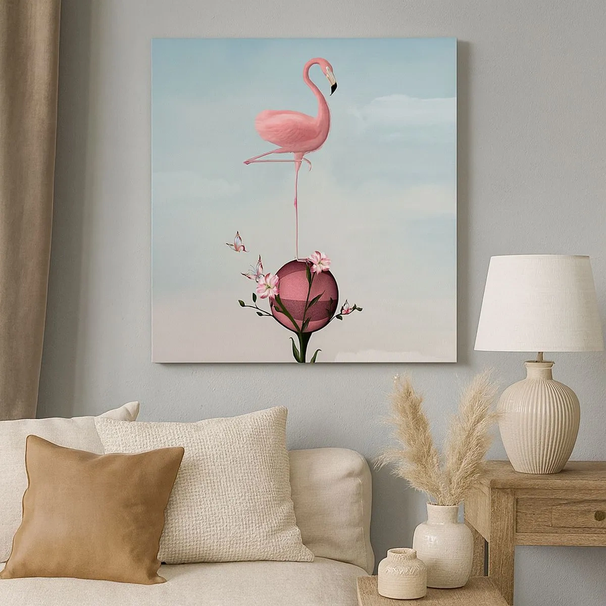 Cuadro sobre lienzo - Impresión de Imagen - Alegoría del baloncesto - 30x30 cm