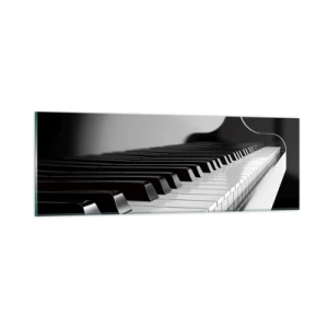 Cuadro sobre vidrio - Impresiones sobre Vidrio - Armonía musical - 90x30 cm