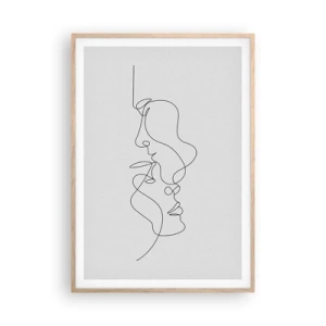 Póster en marco roble claro - El calor de los deseos lúgubres - 70x100 cm