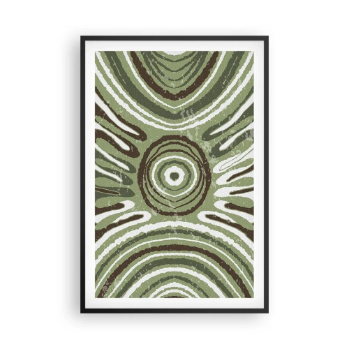 Póster en marco negro - Explosión de emociones - 61x91 cm