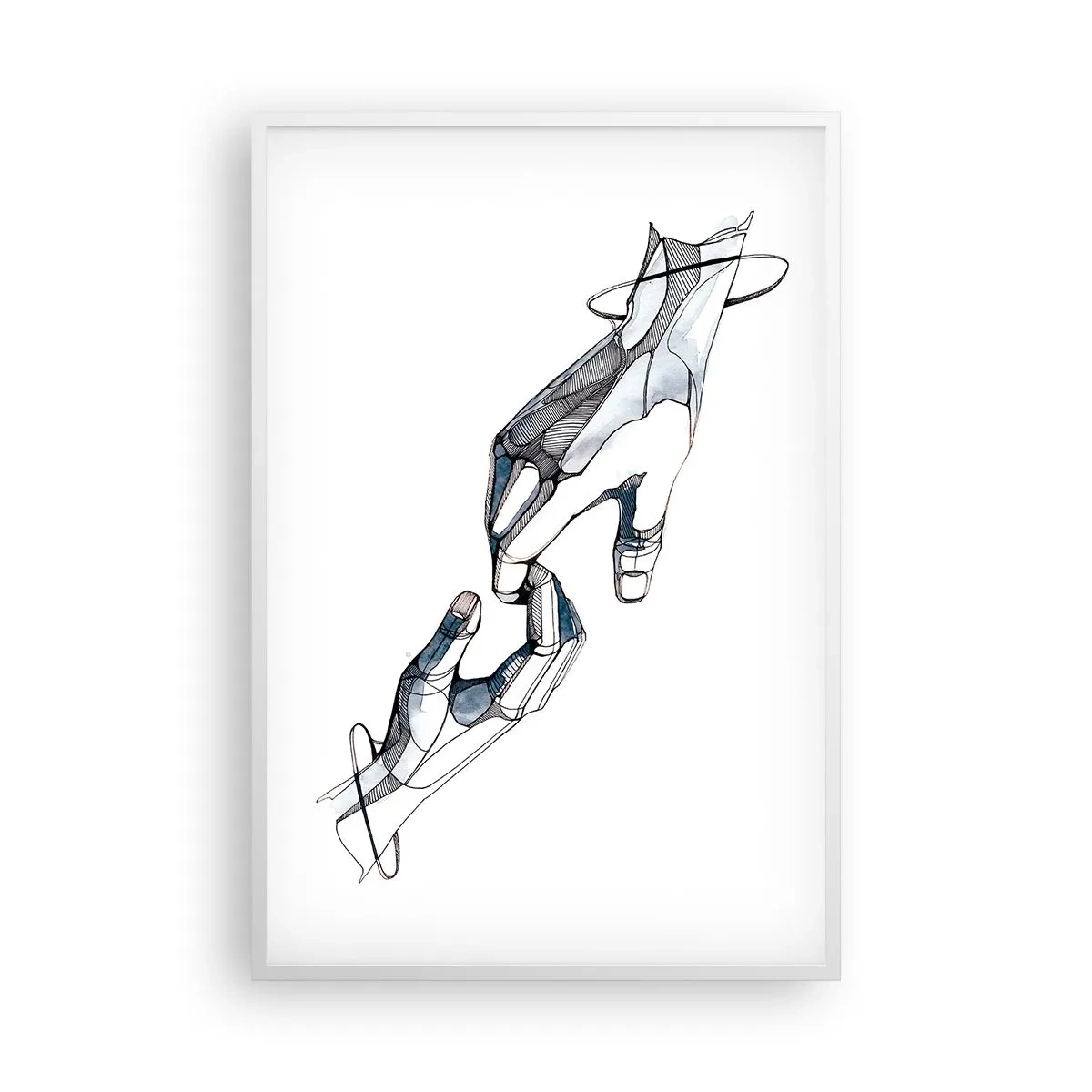 Póster en marco blanco - Un buen gesto - 61x91 cm