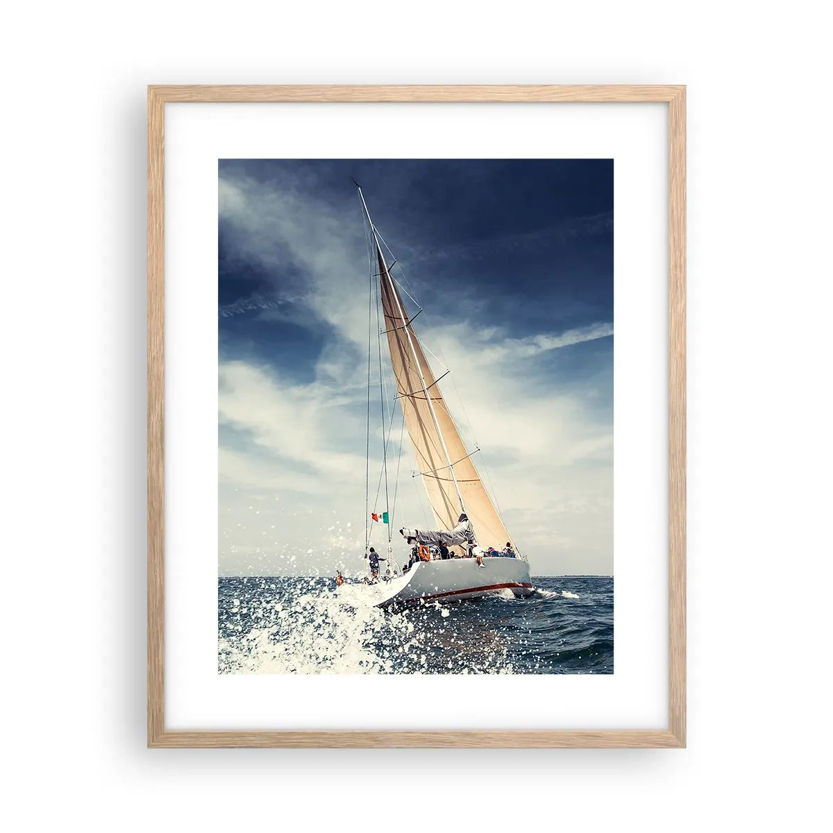 Póster en marco roble claro - ¡No nos alcanzarán! - 40x50 cm