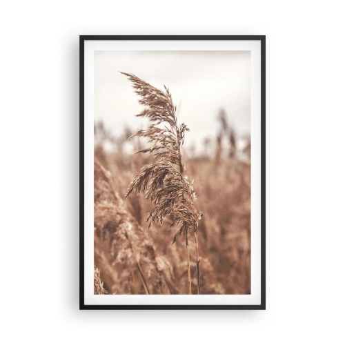 Póster en marco negro - El otoño ya está en los campos - 61x91 cm