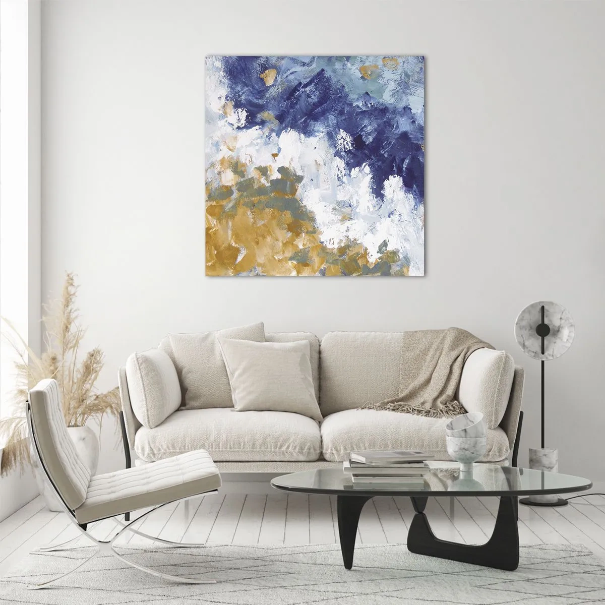 Cuadro sobre vidrio - Impresiones sobre Vidrio - Danza de los elementos - 70x70 cm