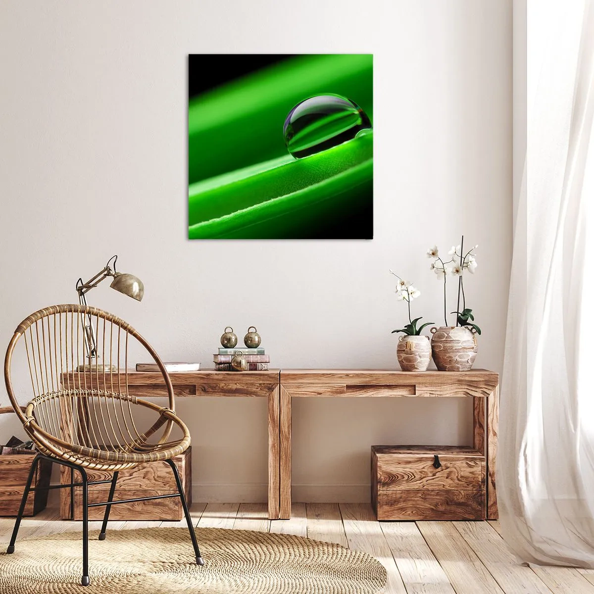 Cuadro sobre lienzo - Impresión de Imagen - La vida de cerca - 40x40 cm