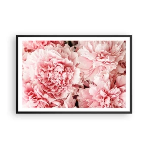 Póster en marco negro - Sueño rosa - 91x61 cm