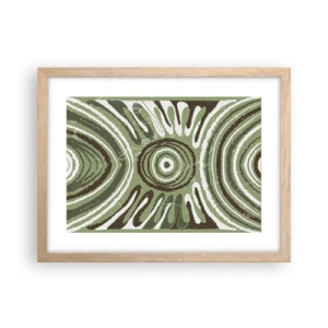 Póster en marco roble claro - Explosión de emociones - 40x30 cm