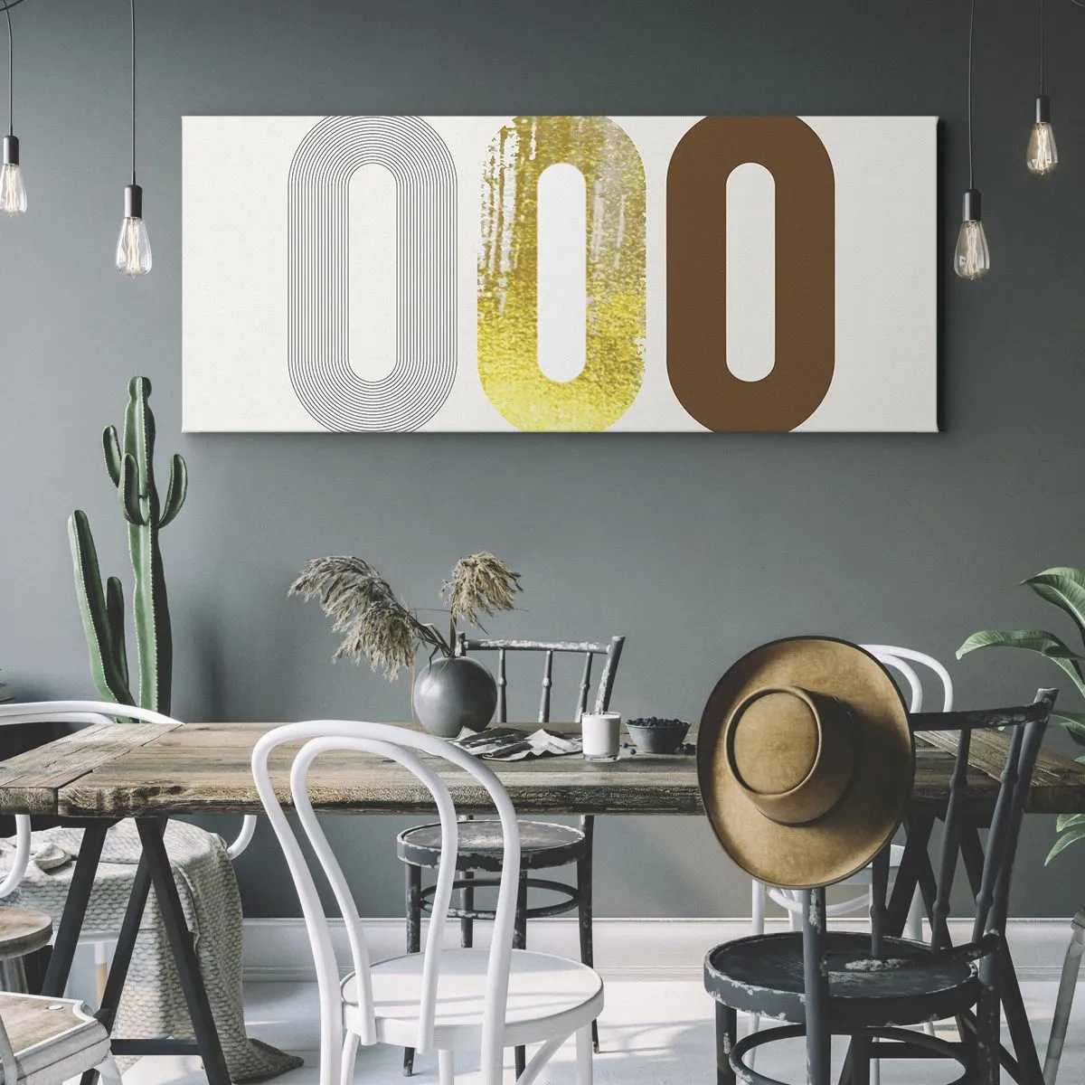 Cuadro sobre lienzo - Impresión de Imagen - ¡Ooo! - 100x40 cm