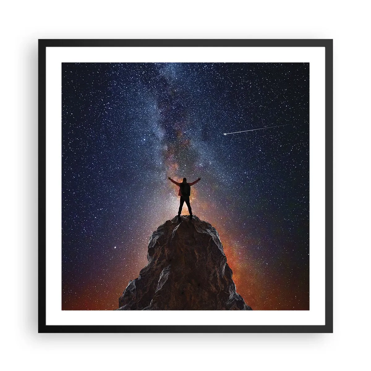 Póster en marco negro - ¡El poder está conmigo! - 60x60 cm