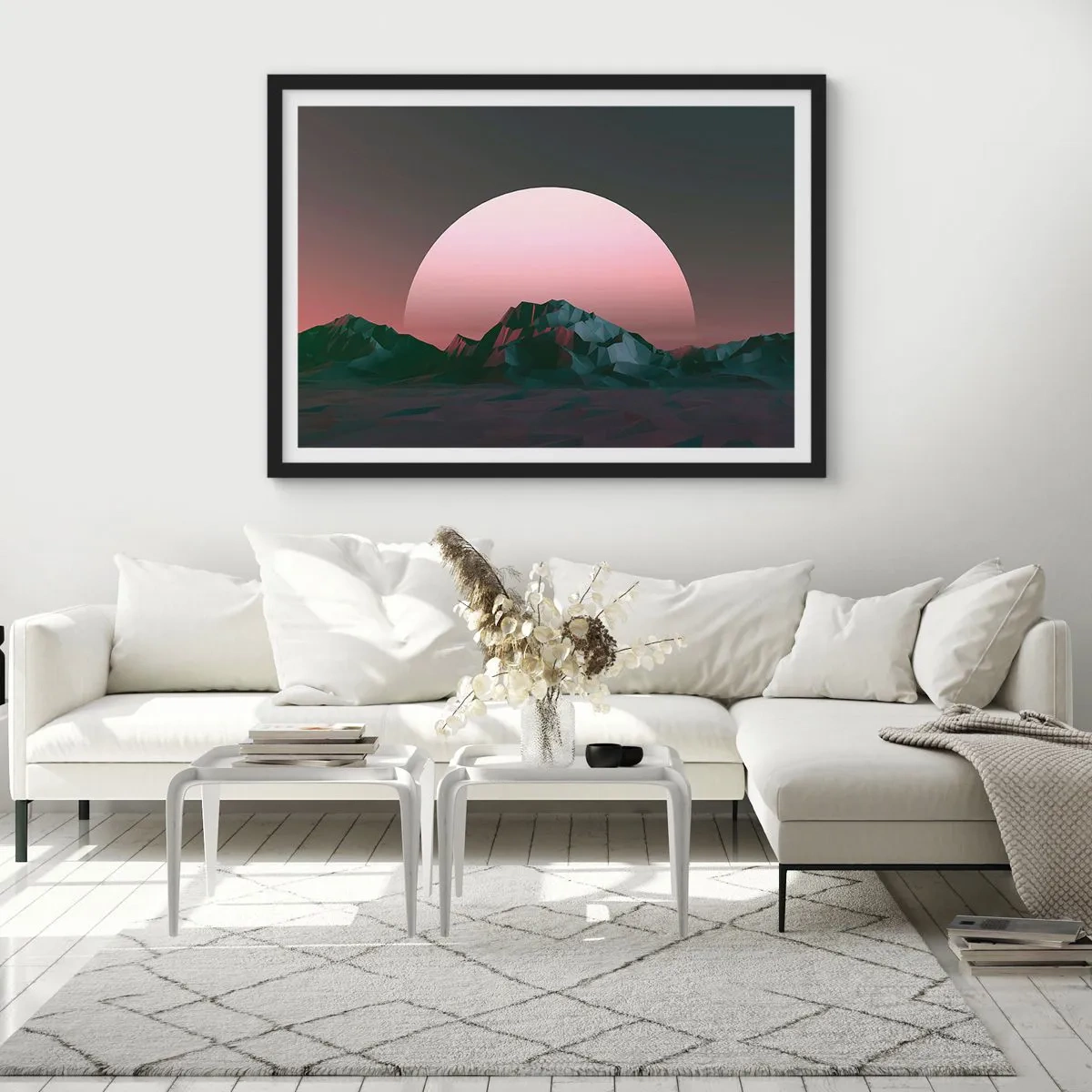 Póster en marco negro - En una galaxia muy muy lejana - 40x30 cm