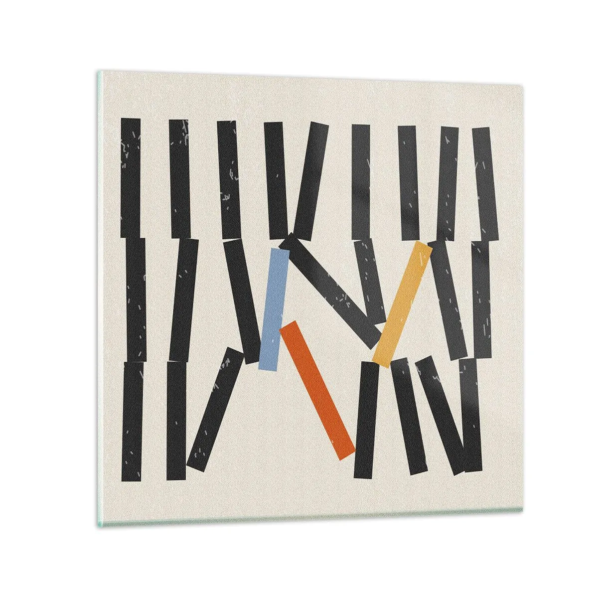 Cuadro sobre vidrio - Impresiones sobre Vidrio - Dominó - composición - 30x30 cm